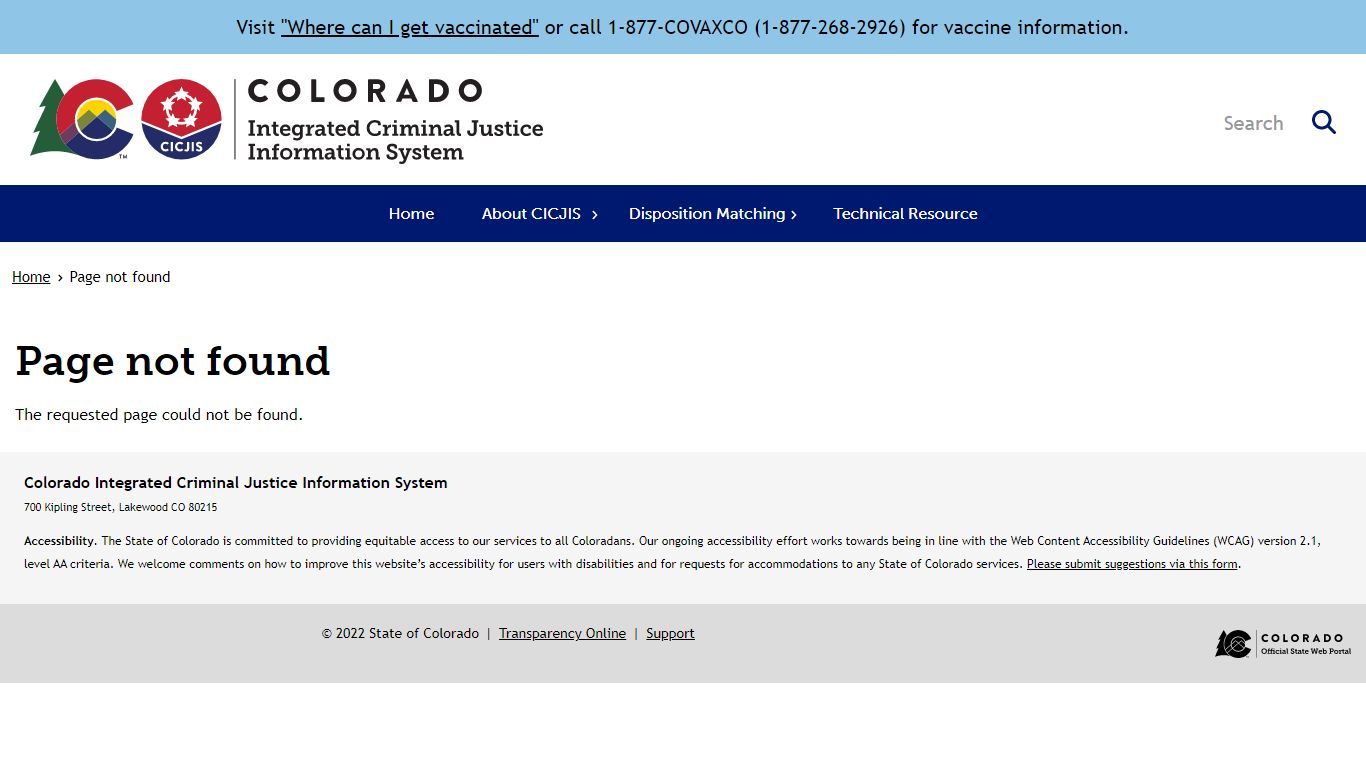Records Information and Links | Integrated Criminal Justice ... - Colorado